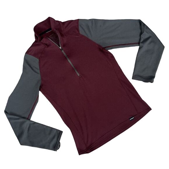 Patagonia Men's Capilene 3 Midweight Zip-Neck Baselayer Shirt X-Small Burgundy - Picture 5 of 9